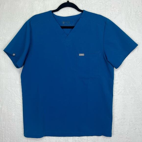 Figs Other - Figs Leon Three-Pocket Scrub Top Men’s  Size Medium Royal Blue